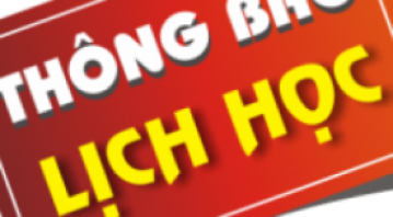 THÔNG BÁO LỊCH HỌC TUẦN MỚI TỪ 08/06/2020 ĐẾN 13/06/2020