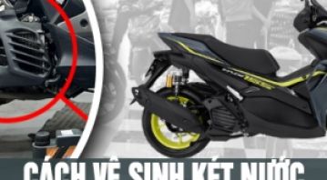 Cách vệ sinh két nước và thay nước làm mát xe NVX 155