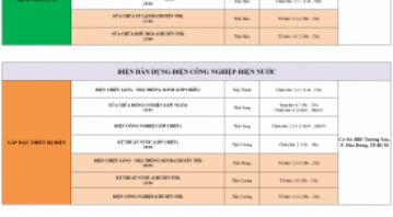 THÔNG BÁO LỊCH HỌC TUẦN MỚI TỪ NGÀY 27/07/2026 ĐẾN NGÀY 01/08/2026
