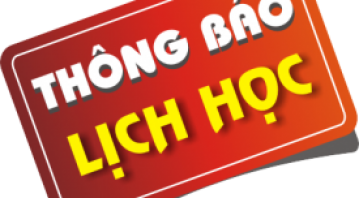 THÔNG BÁO LỊCH HỌC TUẦN MỚI TỪ NGÀY 03/02/2020 ĐẾN NGÀY 09/02/2020
