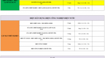 THÔNG BÁO LỊCH HỌC TUẦN MỚI TỪ NGÀY 20/04/2026 ĐẾN NGÀY 25/04/2026