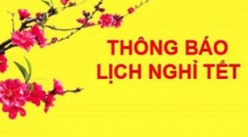 THÔNG BÁO LỊCH NGHĨ TẾT NGUYÊN ĐÁN 2020 - DẠY NGHỀ THANH XUÂN