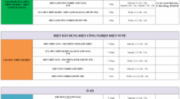 THÔNG BÁO LỊCH HỌC TUẦN MỚI TỪ NGÀY 25/05/2026 ĐẾN NGÀY 30/05/2026
