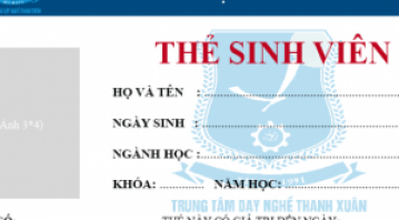 THẺ SINH VIÊN: HÌNH DẠNG NHỎ - CÔNG DỤNG LỚN