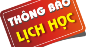 THÔNG BÁO LỊCH HỌC TUẦN MỚI TƯ NGÀY 14/09/2020 ĐẾN NGÀY 19/09/2020